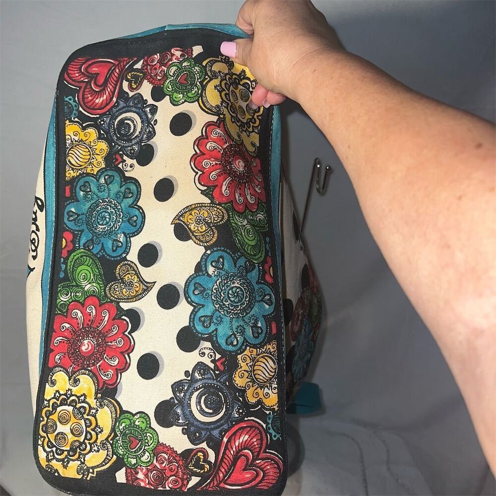 Brighton Summer of Love Artful Tote Bag Multicolor Hearts & Paisley - Picture 7 of 11